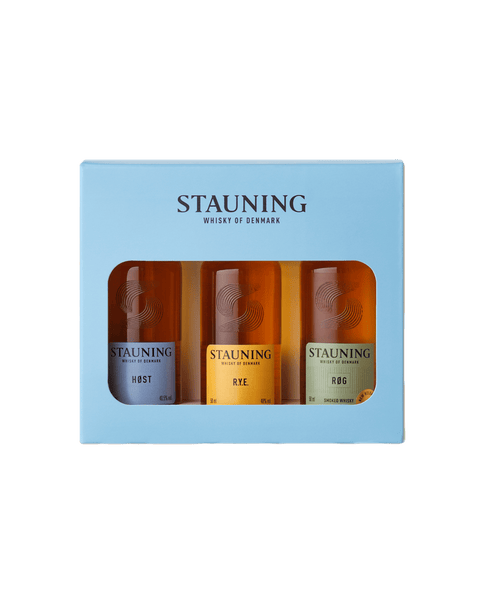 
                          Indlæs billede til gallerivisning Stauning Whisky whisky Stauning Tasting Box 3x5cl - Høst | Rye | Røg
                      