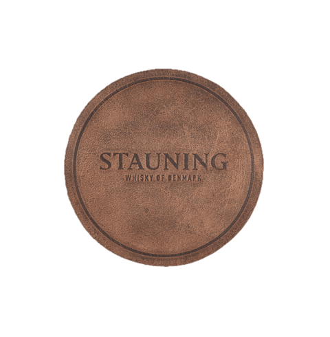 
                          Load image into Gallery viewer, Stauning Whisky merchandise Stauning Leather Coaster
                      