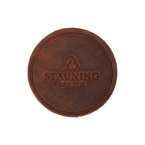 
                          Load image into Gallery viewer, Stauning Whisky merchandise Stauning Leather Coaster
                      