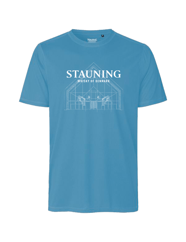 Stauning Whisky merchandise T-shirt - Distillery - Light blue