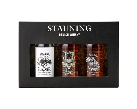 
                          Indlæs billede til gallerivisning Stauning Whisky whisky Tasting Box 5cl - Research Series
                      