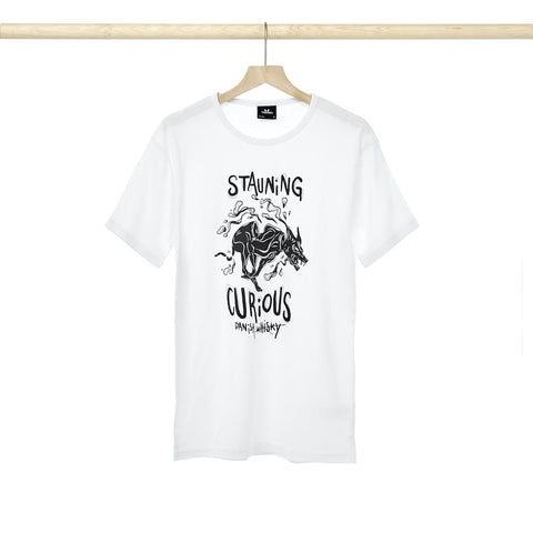 
                          Load image into Gallery viewer, Stauning Curious T-shirt - White
                      