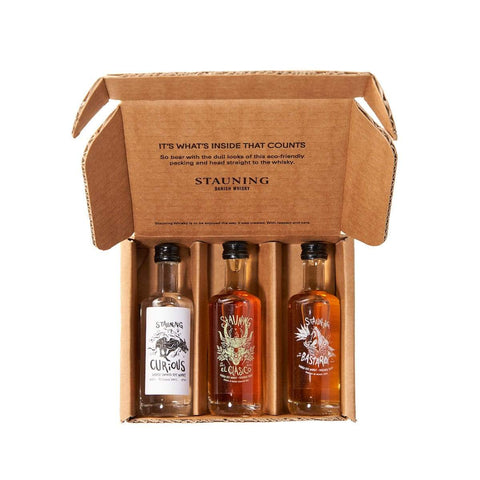 
                          Load image into Gallery viewer, stauning whisky Tasting Box 5cl - Research Series
                      